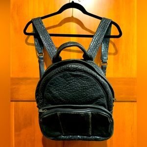 Alexander Wang Dumbo Black Leather Backpack